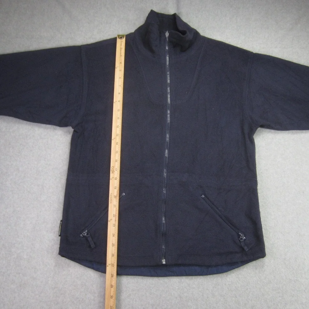 Columbia Sportswear Jacket Womens Small Blue Full Zip Fleece Zip Pockets‎ 90s